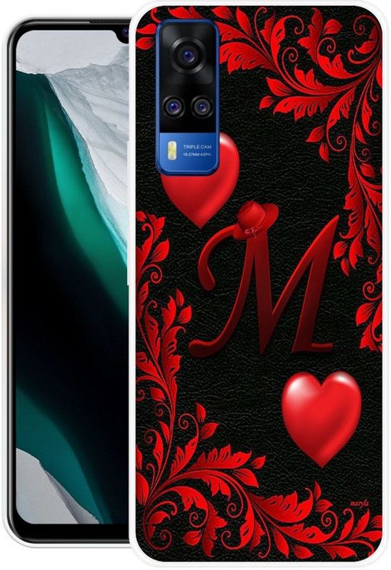 redfly Back Cover for Vivo Y51, Vivo Y51A, Vivo Y31, Vivo Y51 2020, Vivo Y31 2020  (Black, Red, Grip Case, Silicon)