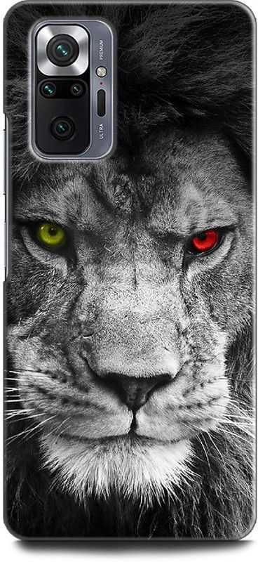 KEYCENT Back Cover for REDMI Note 10 Pro LION, THE KING OF JUNGAL, LION FACE  (Multicolor, Pack of: 1)