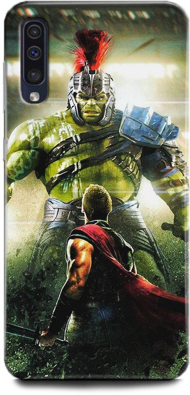 INDICRAFT Back Cover for Samsung Galaxy A50s, hulk, Thor, Printed  (Multicolor, Shock Proof, Pack of: 1)
