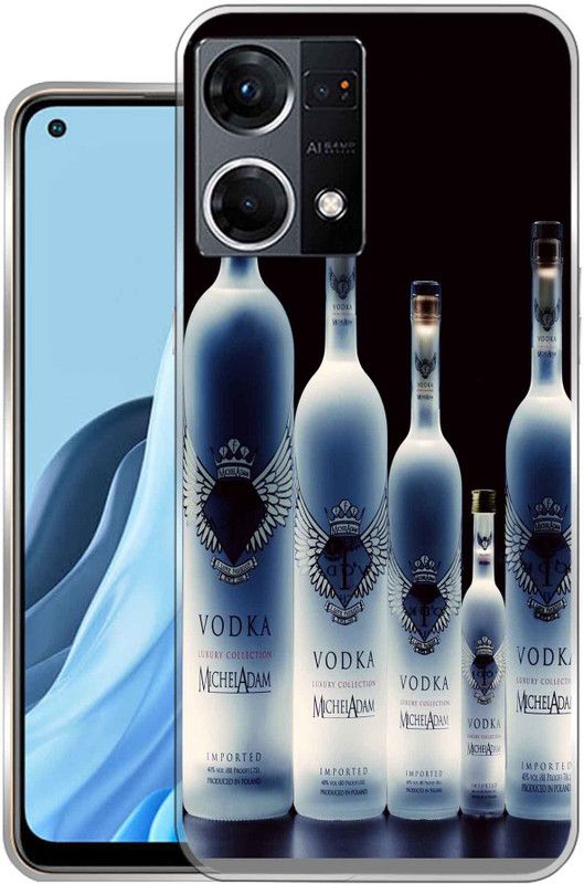 Vascase Back Cover for Oppo F21 Pro  (Blue, White, Silicon, Pack of: 1)