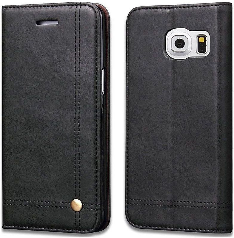 DOB Book Cover for Samsung Galaxy S7 Edge  (Black, Magnetic Case, Pack of: 1)