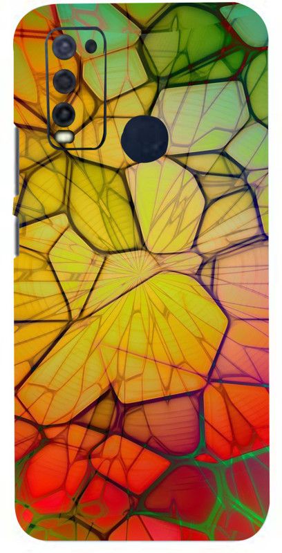 Mclaxa Coloured Abstract Mobile Back Skin, Coloured Abstract, Vivo Y50 Mobile Skin  (Coloured Abstract Skin With Super Matte Finish)