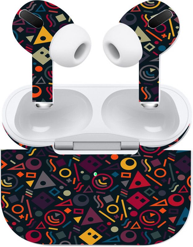 Jeeva Creation Apple AirPod Pro, apple airpod pro Mobile Skin  (Ultra Geometric Shape Skin With High Matte Finish.)