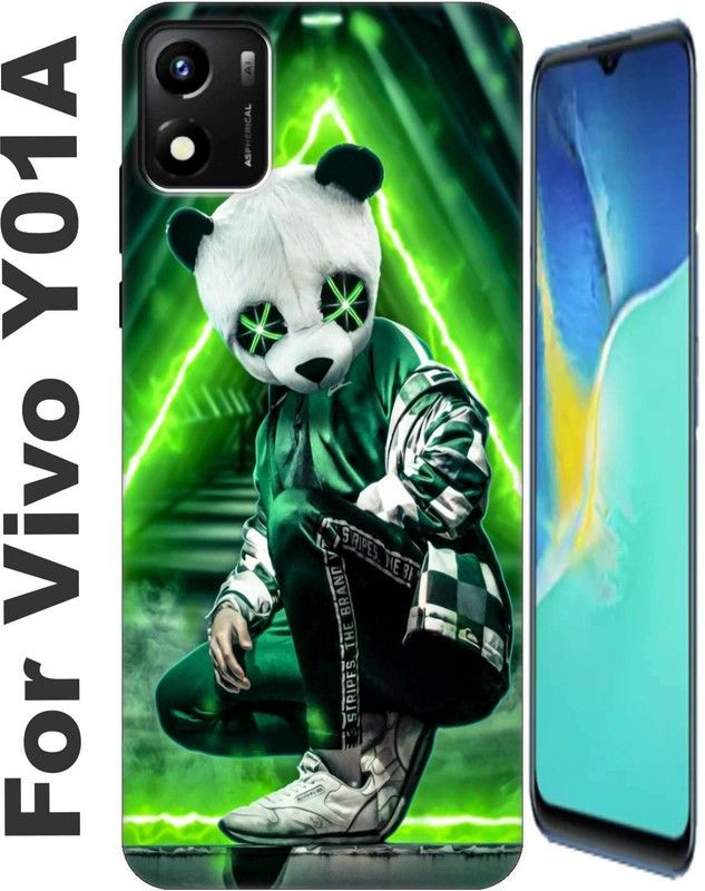 RDcon Back Cover for Vivo Y01A 2666  (Yellow, Grip Case, Silicon, Pack of: 1)