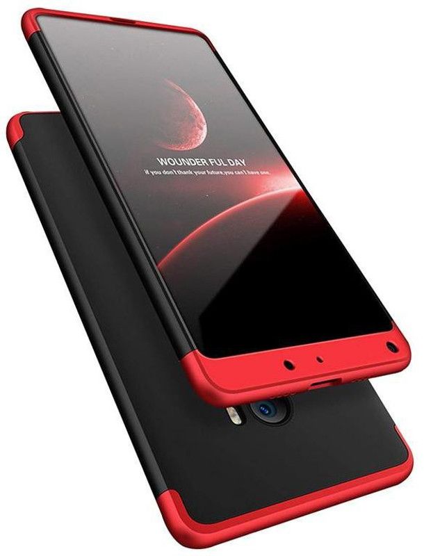 MOBIRUSH Front & Back Case for Mi Mix 2  (Red, Dual Protection, Pack of: 1)