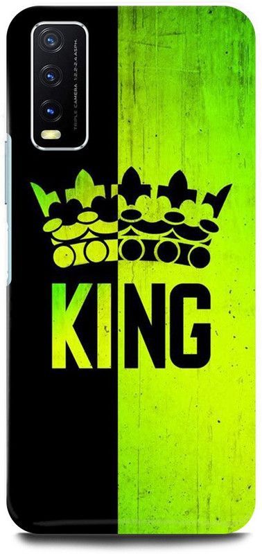 play fast Back Cover for Vivo Y20G, v2065 KING, RAJA, PRINCE  (Green, Hard Case, Pack of: 1)