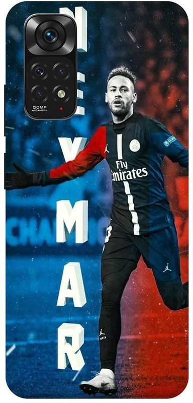 THE NARAYANA COLLECTIONS Back Cover for REDMI NOTE 11s-NEYMAR,MESSI,FOOTBALL,ARGENTINA  (Multicolor, Hard Case, Pack of: 1)