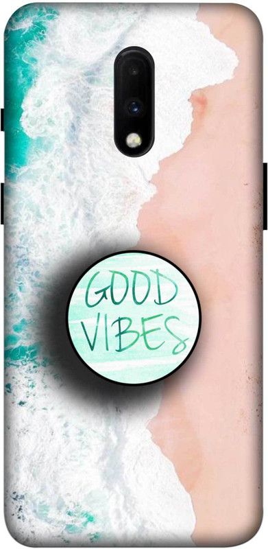 NDCOM Back Cover for OnePlus 7 Ocean Wave Good Vibes Printed  (Multicolor, Hard Case, Pack of: 1)