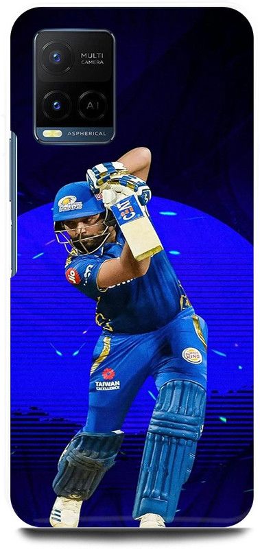 play fast Back Cover for Vivo Y33T, V2146 ROHIT, SHARMA, INDIAN, PLAYER, MUMBAI, INDIANS  (Blue, Hard Case, Pack of: 1)