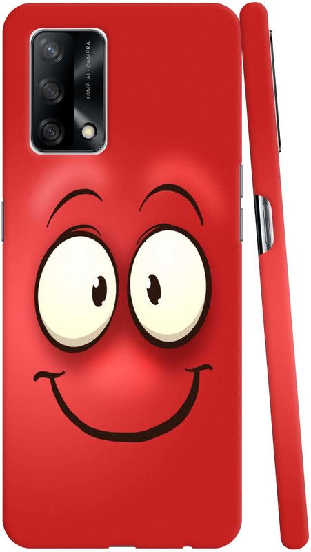 GS PANDA COLLECTIONS Back Cover for OPPO F19S  (Red, White, Pack of: 1)