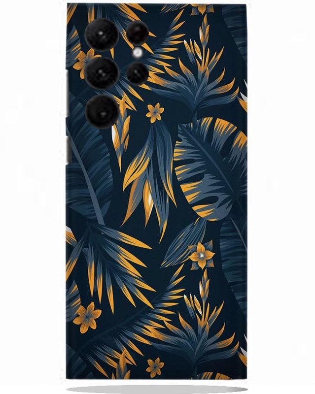 Mclaxa Flower Art Mobile Back Skin, Flower Art, Samsung S22 Ultra Mobile Skin  (Flower Art Skin With Super Matte Finish)