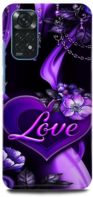 play fast Back Cover for POCO M4 Pro BLUE, BLACK, DIAMOND, HEART, DIL, LOVE  (Purple, Hard Case, Pack of: 1)