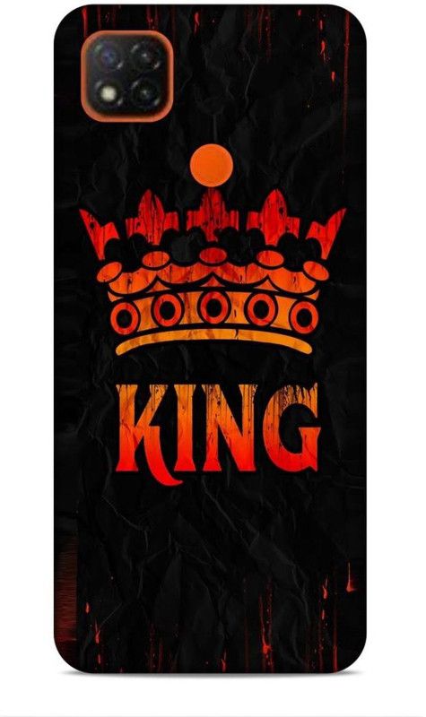 CRAFTARA Back Cover for Xiaomi Redmi 9C  (Black, Orange, Hard Case)