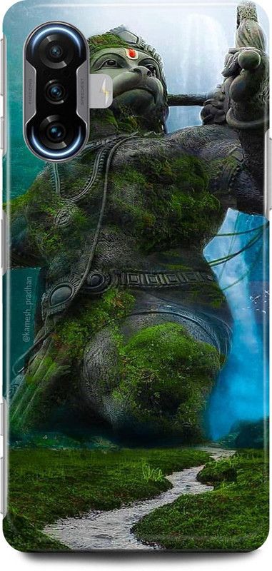 play fast Back Cover for POCO F3 GT HANUMAN, JI, MARUTI, BAJRANG, BALI, JAI SHREE RAM  (Grey, Hard Case, Pack of: 1)