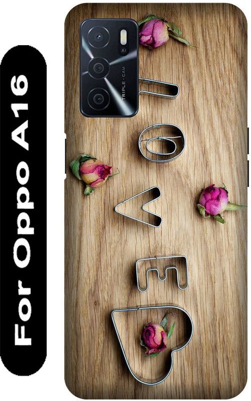 SSMORYA Back Cover for OPPO A16, Love Wood Printed  (Multicolor, Hard Case, Pack of: 1)
