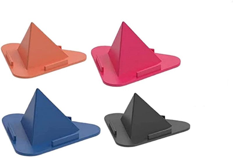 G-Two Desk Table Mobile Holder Stand Triangle Pyramid Shape Pack Of 4 Pieces Mobile Holder