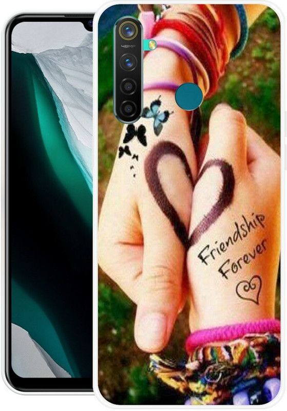 TCJ Back Cover for Realme 5 Pro  (Multicolor, Waterproof, Silicon)