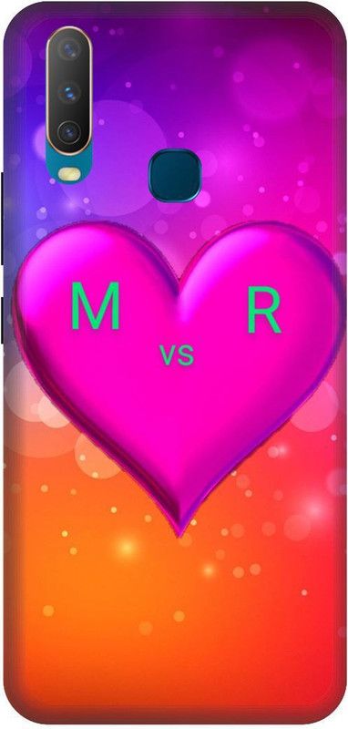 Thecoverking Back Cover for Vivo Y12 (M,R letter,M,R alphabet,M,R word, M,R name, heart, cases cover  (Multicolor, Waterproof)