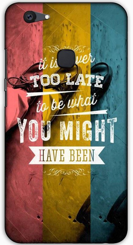 artocus Back Cover for Vivo V7+, Vivo V7+ Motivatonal line Printed Back Cover  (Multicolor, Hard Case, Pack of: 1)