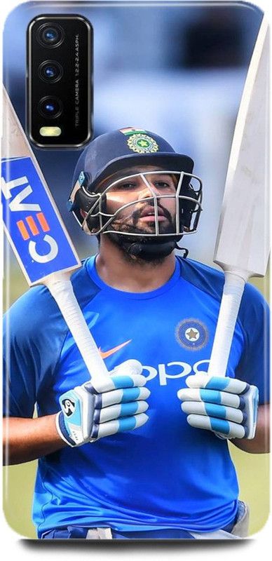 FUGGA Back Cover for Vivo Y20A, V2101, ROHIT, SHARMA, INDIA, TEAM, MUMBAI, INDIANS  (Multicolor, Hard Case, Pack of: 1)