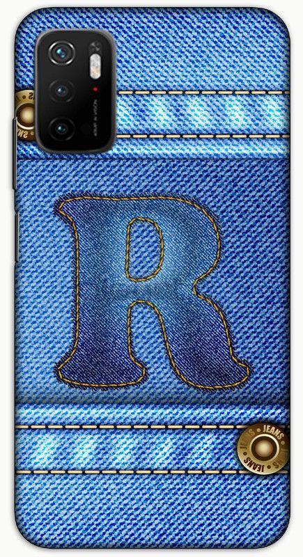itrusto Back Cover for POCO M3 Pro 5G, POCO M3 Pro 5G Letter R BACK COVER  (Multicolor, Hard Case, Pack of: 1)