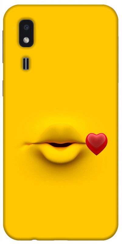 SUPER CASE Back Cover for Samsung Galaxy A2 Core  (Yellow, Grip Case, Silicon, Pack of: 1)