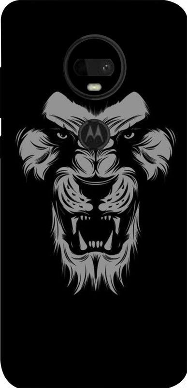 BugguSkin Moto G7, Motorola G7 Mobile Skin  (Ultra Super Black Lion Skin With High Matte Finish.)
