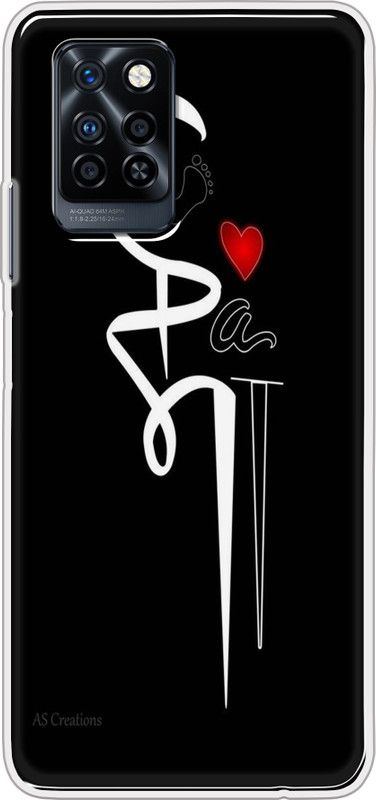 Cooltrend Back Cover for Infinix Note 10 Pro  (Black, White, Grip Case, Silicon, Pack of: 1)