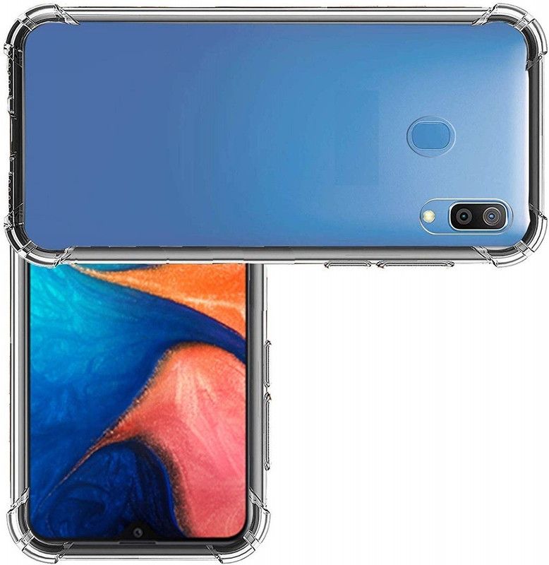Phone Back Cover Pouch for Vivo V9 Pro  (Transparent, White, Grip Case, Pack of: 1)