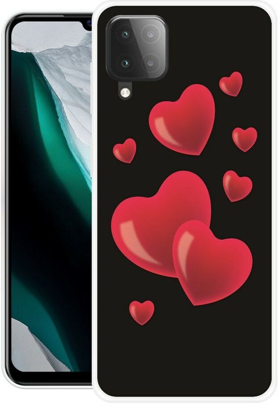 SIMAWAT Back Cover for Samsung Galaxy F12, Samsung Galaxy A12, Samsung Galaxy M12  (Multicolor, Grip Case, Silicon, Pack of: 1)