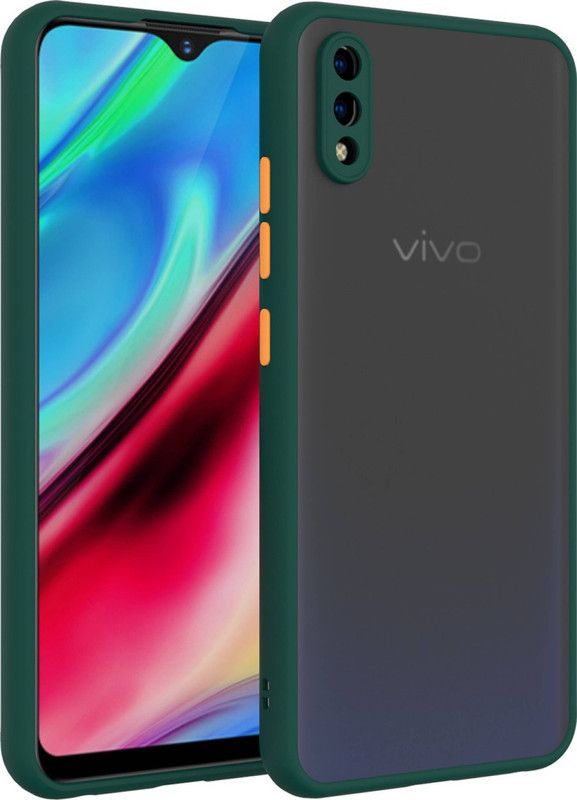 AOnes Back Cover for Vivo Y91 / Y93 / Y95  (Green, Cases with Holder, Pack of: 1)