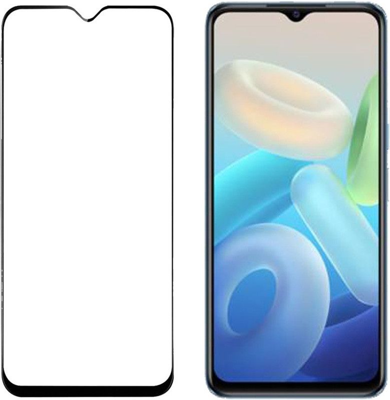 dinotrec Edge To Edge Tempered Glass for Vivo T1, Vivo Y75  (Pack of 1)