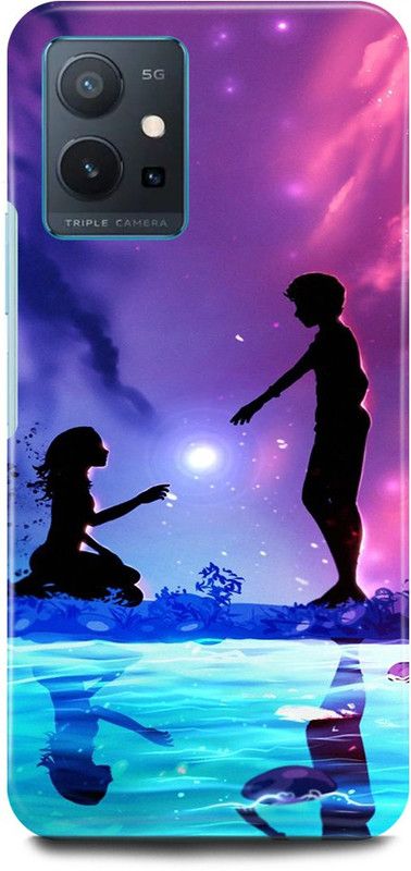 JUGGA Back Cover for OPPO K10, CPH2373, CUTE, COUPLE, LOVELY, COUPLE, GIRL, BOY, LOVE  (Purple, Hard Case, Pack of: 1)