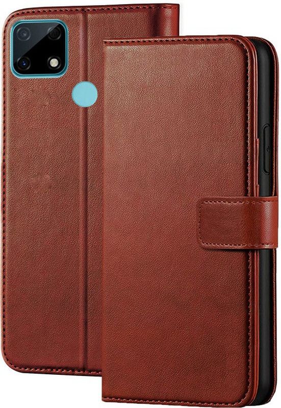 BooZ Back Cover for Realme C12  (Brown, Dual Protection, Pack of: 1)