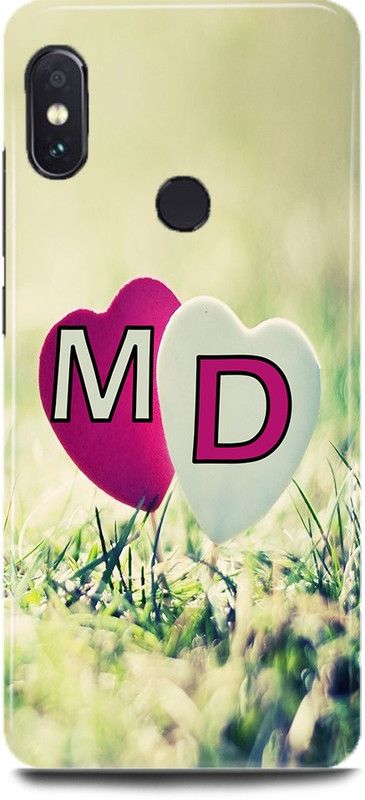 MP ARIES MOBILE COVER Back Cover for Mi A2/MZB6439IN,M Loves D Name,M Name, D Letter, Alphabet,M Love D NAME  (Multicolor, Hard Case, Pack of: 1)
