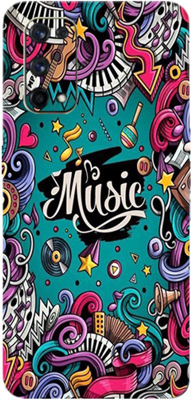 TJ CREATION Realme X7 Pro 5G Mobile Skin  (Ultra Super Music Graffiti With High Matte Finish.)