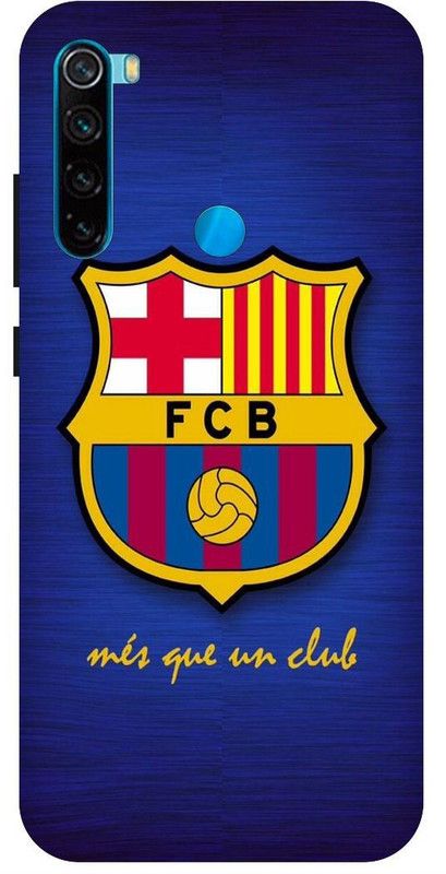 PICHKU Back Cover for REDMI NOTE 8-M1908C3JH-FCB,BARCELONA,QATAR,AIRWAYS,FOOTBALL,SPORTS,SIGN,MESSI,RONALDO  (Blue, Hard Case, Pack of: 1)