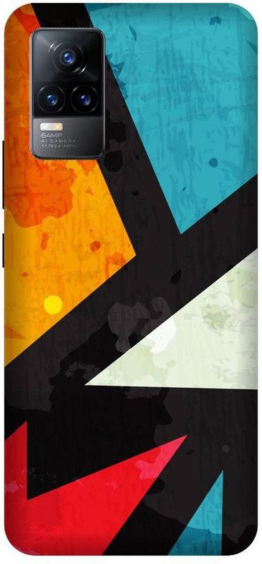 URCHIN Back Cover for Vivo V21 5G abstract, texture, wall, colours, simple  (Multicolor, Shock Proof)