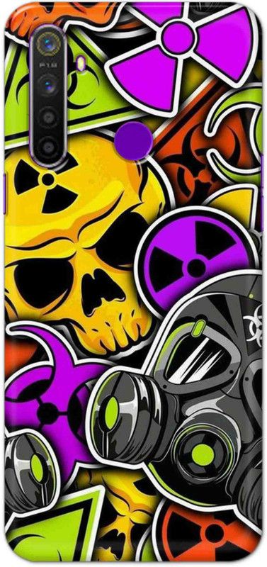 NDCOM Back Cover for Realme 5 Pro Graffiti illustration Printed  (Multicolor, Hard Case, Pack of: 1)