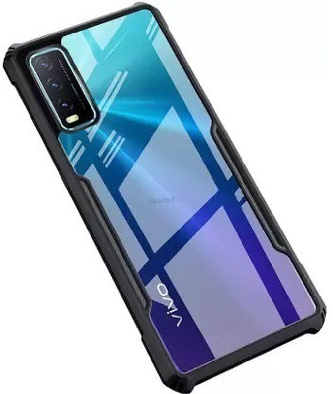 S-Hardline Back Cover for Vivo Y20i, Bumper Clear Transparent Case  (Transparent)