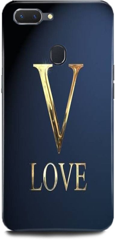 Dimora Back Cover for OPPO F9,CPH1881, V,letter,V,alphabet,V,love,V,name  (Multicolor, Hard Case, Pack of: 1)