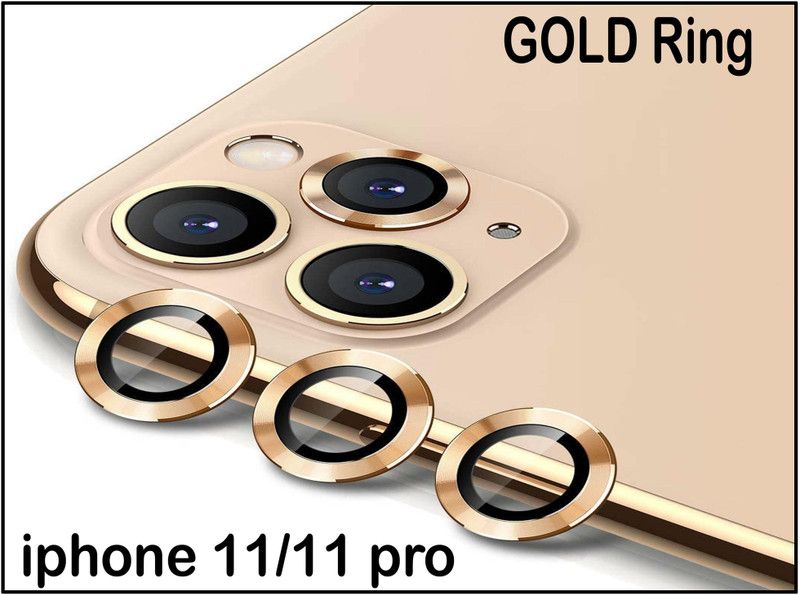 TWUAOP Back Camera Lens Ring Guard Protector for APPLE IPHONE 11/11 PRO (GOLD COLOUR)  (Pack of: 1)
