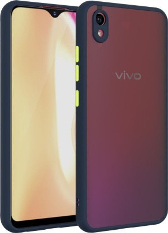 Cermarise Back Cover for Vivo Y91i  (Blue, Camera Bump Protector, Pack of: 1)