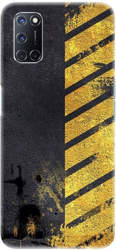 PNBEE Back Cover for Oppo A52, CPH2061, CPH2069, PADM00, PDAM10 - Golden Lines Print  (Multicolor, Hard Case, Pack of: 1)