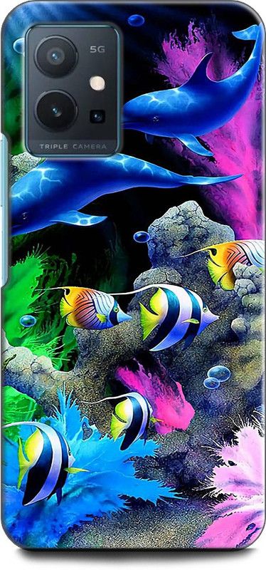 Wall Art Back Cover for Vivo Y75 (5G) FISH, COLORFULL NATURE, BEAUTIFLL NATURE  (Multicolor, Dual Protection, Pack of: 1)
