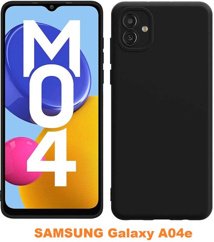 AKSHUD Back Cover for SAMSUNG Galaxy A04e, SAMSUNG A04e, (CA)  (Black, Shock Proof, Pack of: 1)