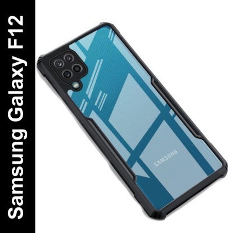 Cermarise Back Cover for Samsung Galaxy F12  (Black, Camera Bump Protector, Pack of: 1)