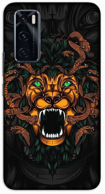 CROKIAN Back Cover for ViVO V20 SE Lionsnaks Back Cover  (Multicolor, Hard Case, Pack of: 1)