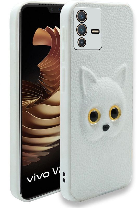 Meephone Back Cover for vivo V23 5G  (White, 3D Case, Pack of: 1)