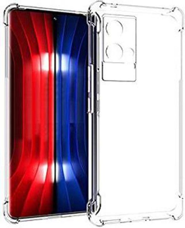 CoverX Back Cover for Vivo iQOO 8 Pro Bumper Silicon Transparent Case  (Transparent, Flexible, Silicon, Pack of: 1)
